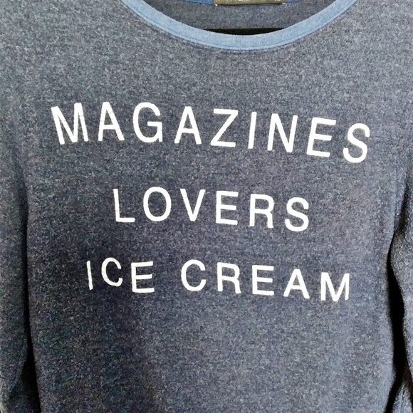 Wildfox I Owe It To Baggy Gray Beach Pullover Sweatshirt Size Xs - Picture 5 of 8